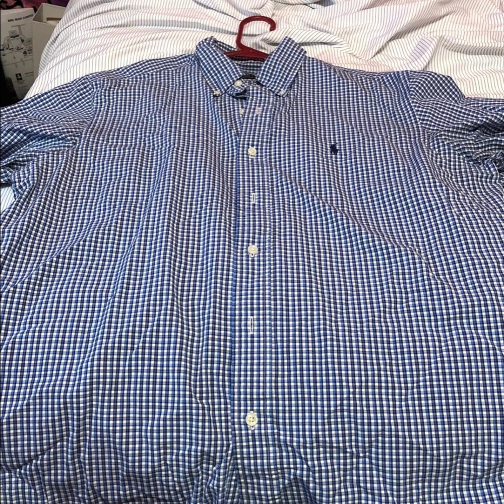 Polo By Ralph Lauren Blue Plaid Button Up